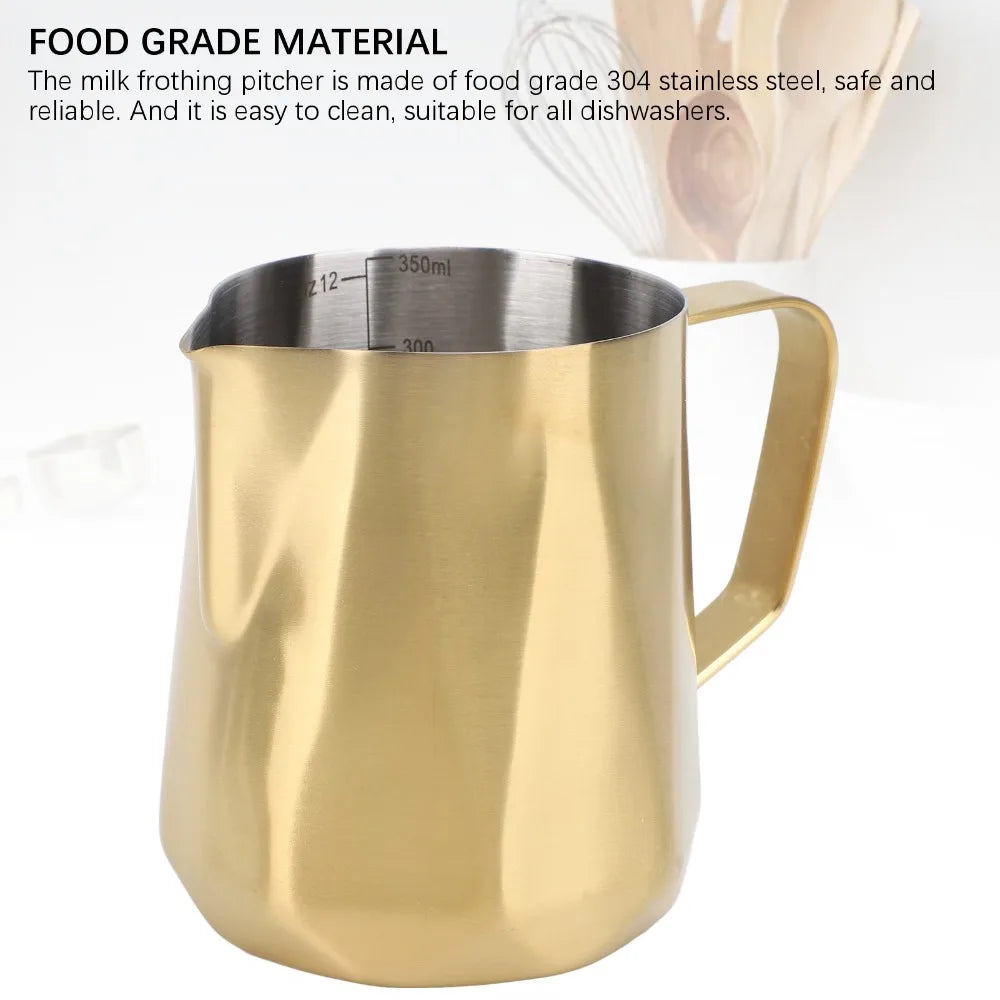 Stainless Steel Milk Frothing Pitcher 350ml | Latte Art Milk Frothing Pitcher Richie's