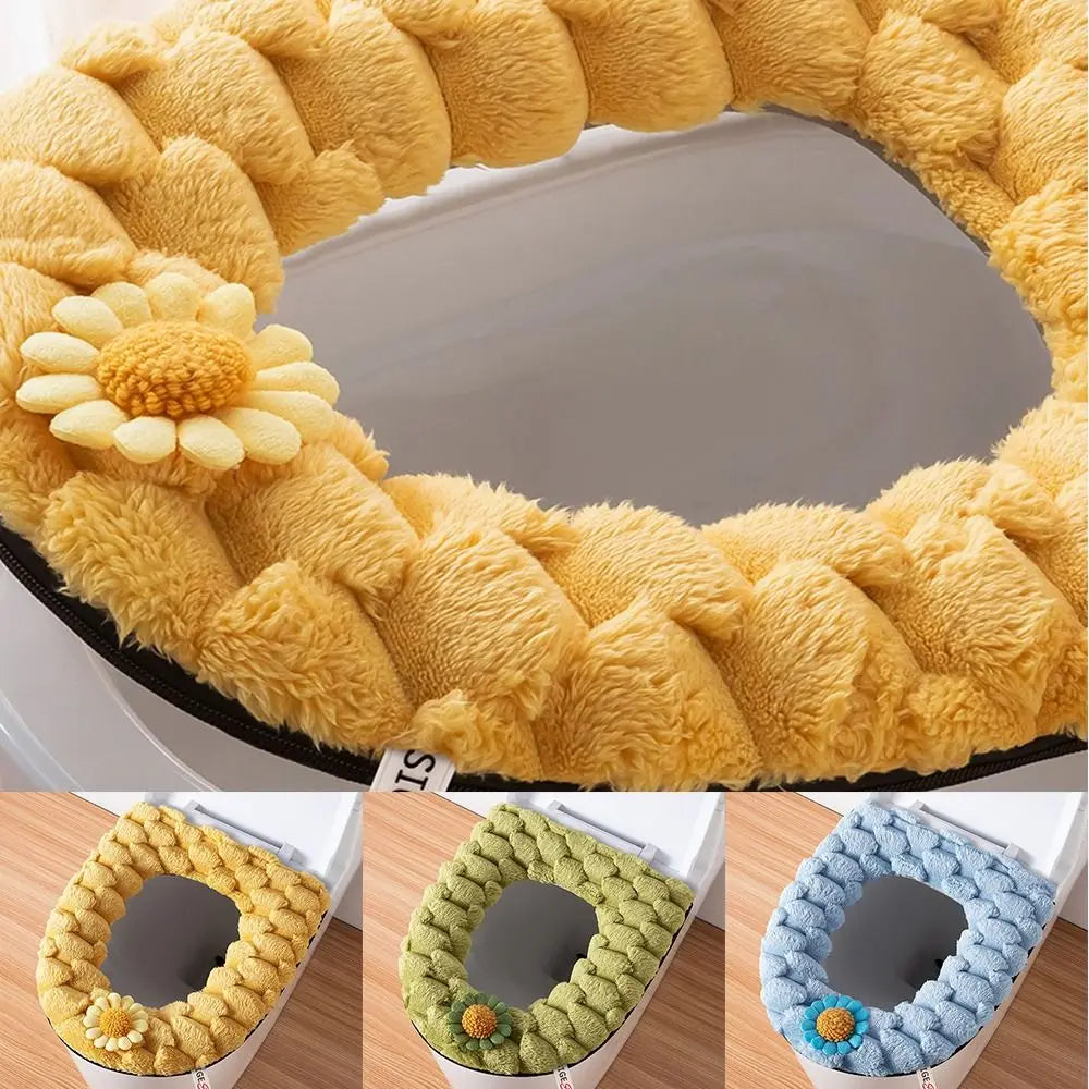 Thickened Plush Toilet Seat Cover Cushion – Washable & Warm Toilet Seat Cover Richie's