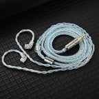 QKZ T1 Detachable Wired HiFi Earphones 3.5mm Sports Cable Wired Earphones Richie's T1 Blue