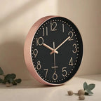 8 Inch Silent Wall Clock – Quartz Battery Operated Modern Design Wall Clock Richie's