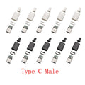 10Pcs USB-C 24 Pin Male Plug Soldering Connectors for DIY Repair USB-C Connector Plug Richie's Default Title