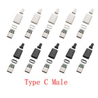 10Pcs USB-C 24 Pin Male Plug Soldering Connectors for DIY Repair USB-C Connector Plug Richie's Default Title