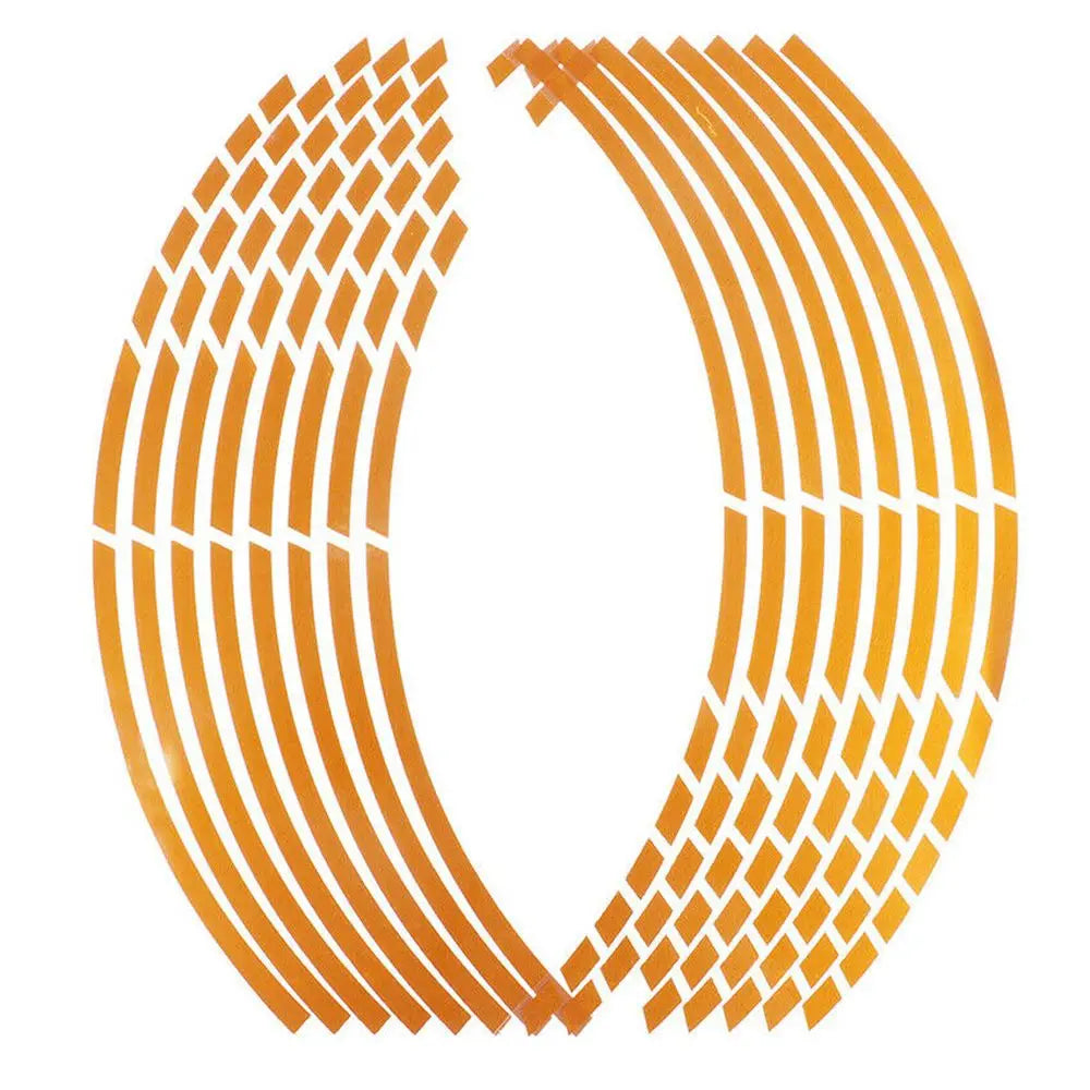 Reflective Wheel Rim Tape Sticker Strips for Motorcycle & Bike Wheel Rim Sticker Richie's yellow