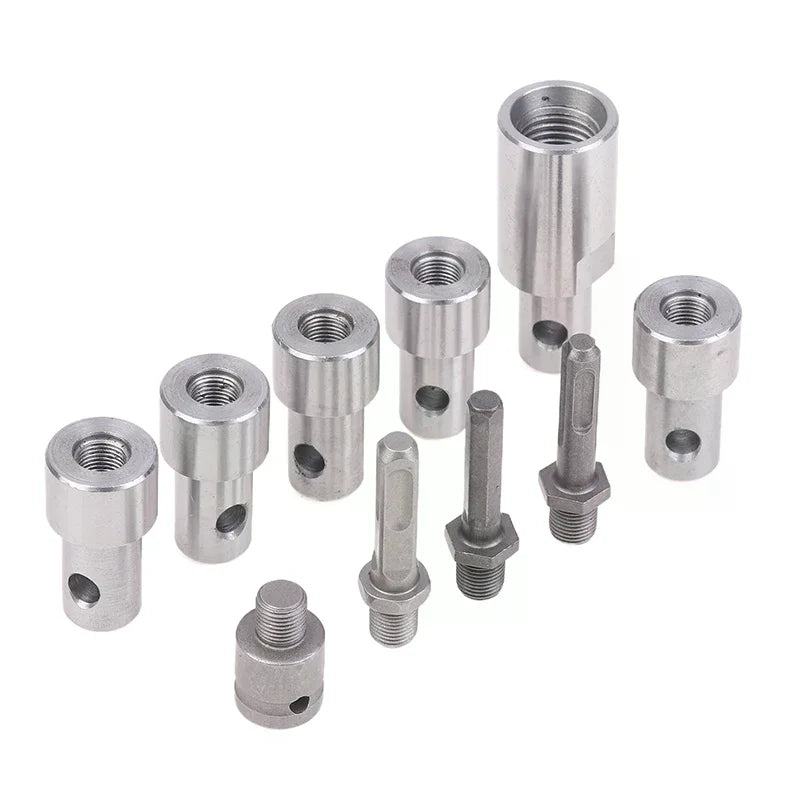 Earth Auger Adapter – 4 Interface Types, Cr-V Steel Auger Drill Adapter Richie's