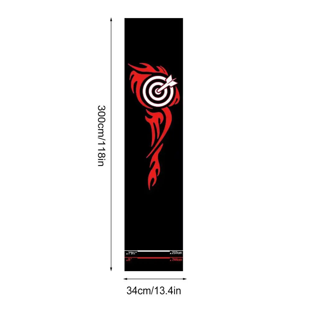 Non-Slip Dart Mat with Throw Line – Floor Protection Mat Dart Board Mat Richie's 04