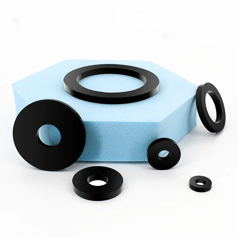 H2.5mm Flat Rubber Gasket M2–M42 NBR VMQ FKM Sealing Washer Rubber Sealing Gasket Richie's