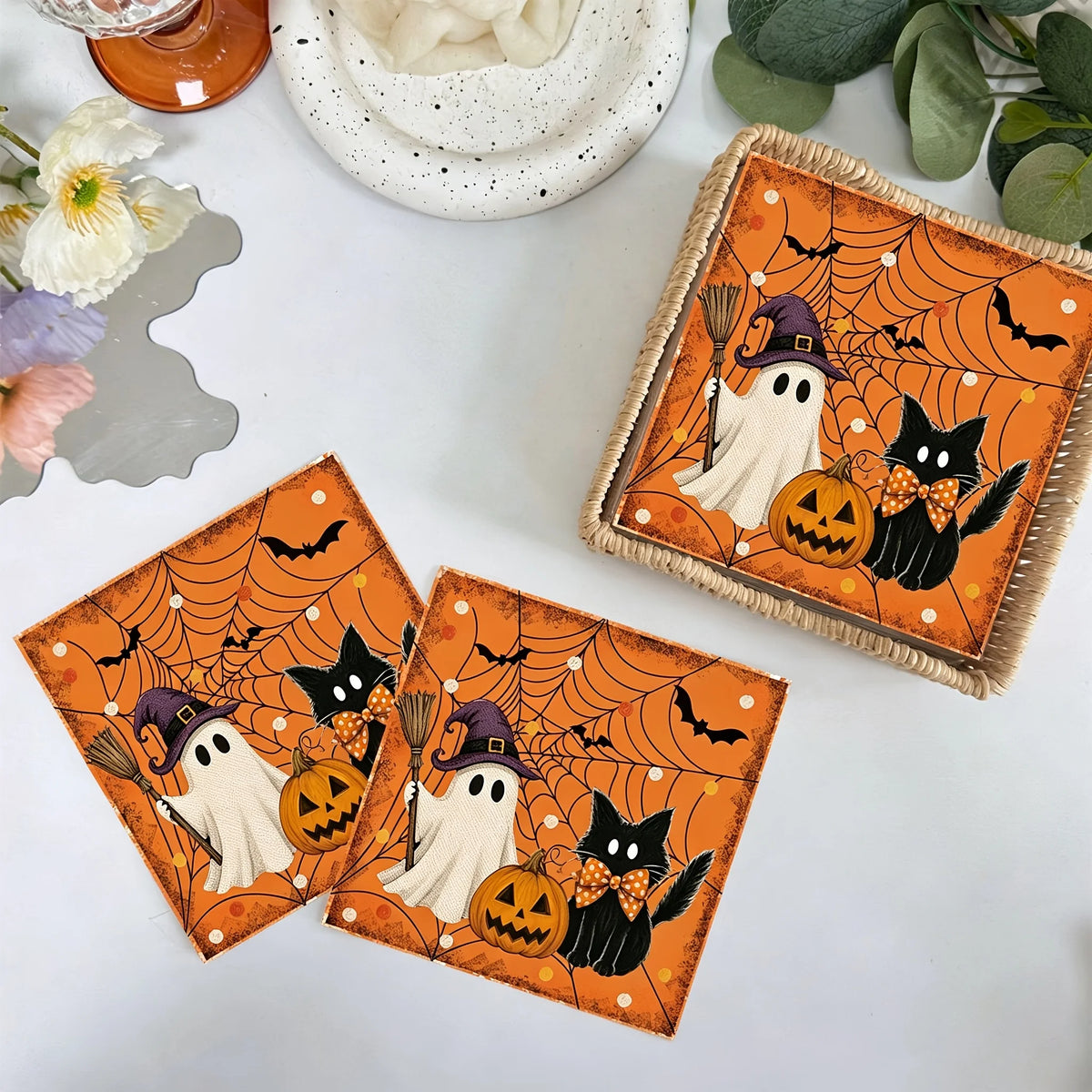 Halloween Disposable Napkins – Witch & Pumpkin Party Décor Disposable Party Napkins Richie's