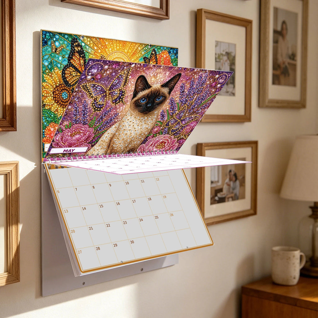 2027 DIY Diamond Painting Calendar – Cat & Dog Rhinestone Art DIY Craft Calendar Richie's