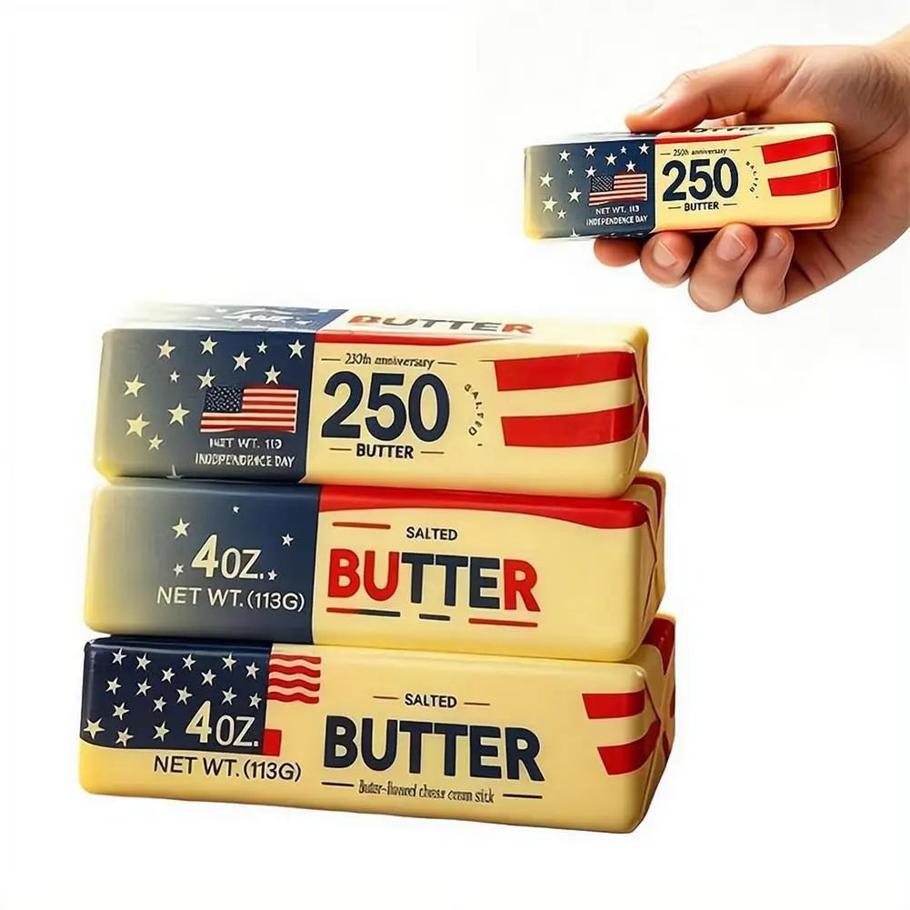 3-Pack Patriotic Butter Squeeze Fidget Toy – USA 250th Anniversary Squeeze Fidget Toy Richie's