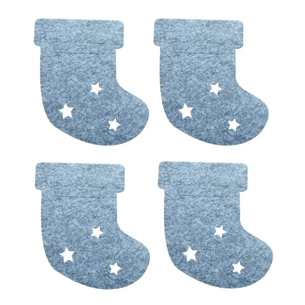 Christmas Cutlery Holder Bags | Festive Non-Woven Fabric 4 Pcs