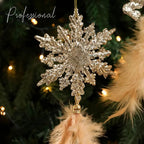 Christmas Feather Pendant Ornament – Angel Snowflake Elk 20cm Christmas Tree Ornament Richie's