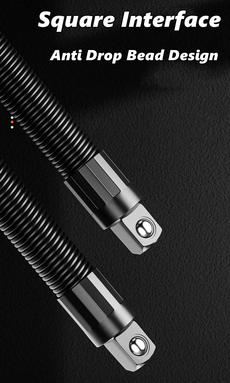 1/2" Drive Flexible Socket Extension Bar & Ratchet Wrench Rod Socket Extension Bar Richie's