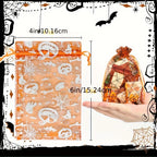 Halloween Tulle Drawstring Gift Bags 4x6in | Candy Party Bags Halloween Party Bags Richie's