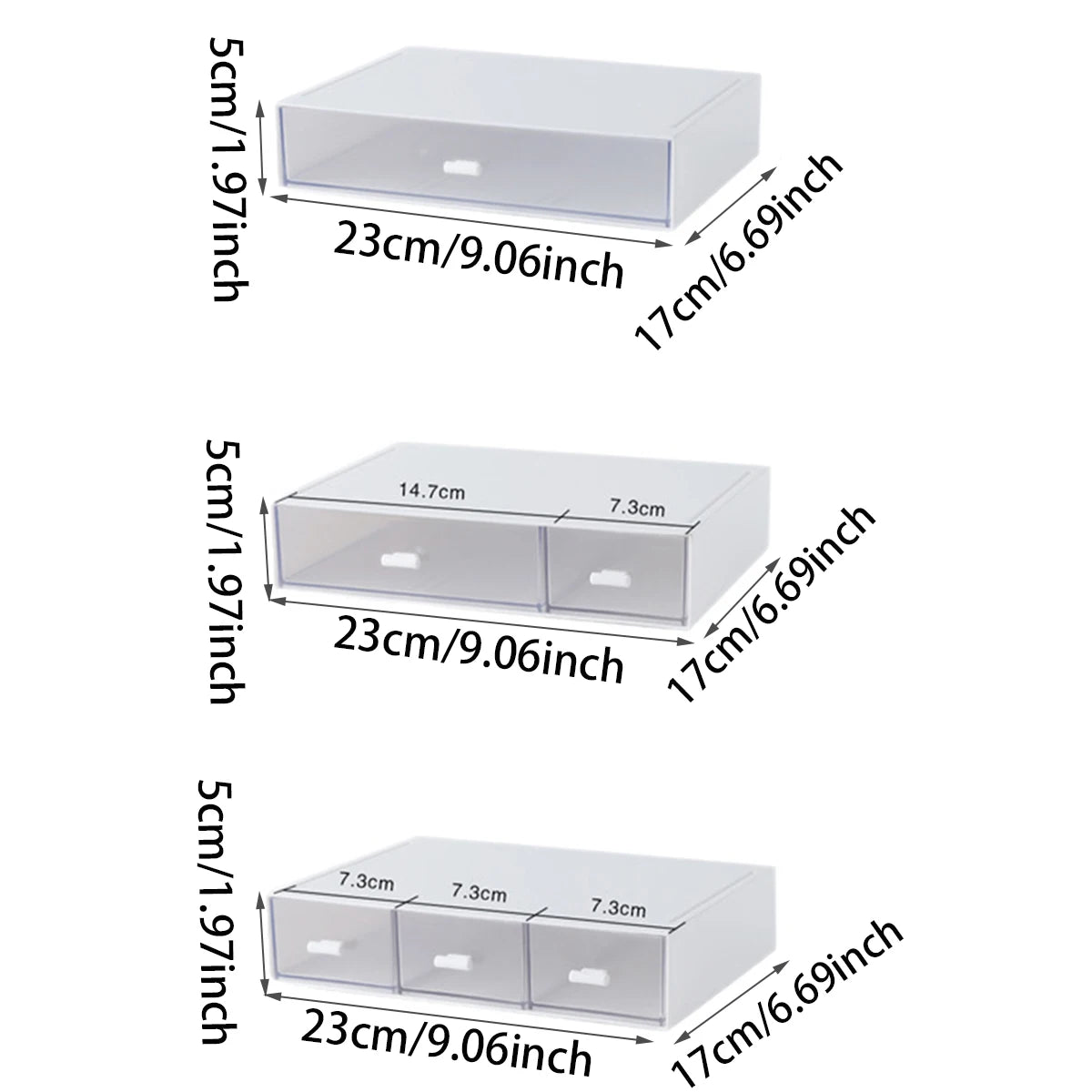 Stackable Clear Acrylic Drawer Organizer – Multi-Compartment Drawer Organizer Richie's