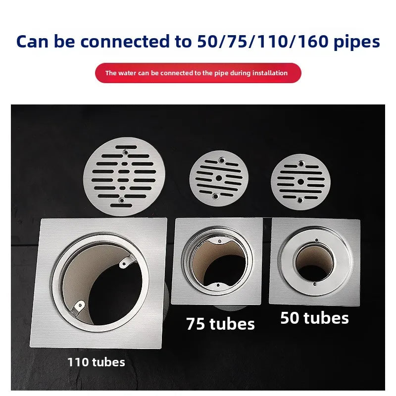 304 Stainless Steel Lockable Floor Drain – 110mm Institutional Lockable Floor Drain Richie's