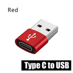 FUCHU USB-A to Type-C OTG Adapter & Micro Cable – Fast Charge USB OTG Adapter Richie's Red