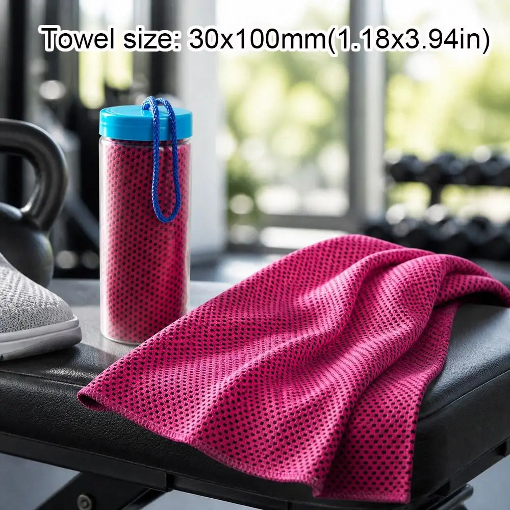 Cooling Sports Towel with Storage Bottle – Quick Dry Mesh Cooling Sports Towel Richie's