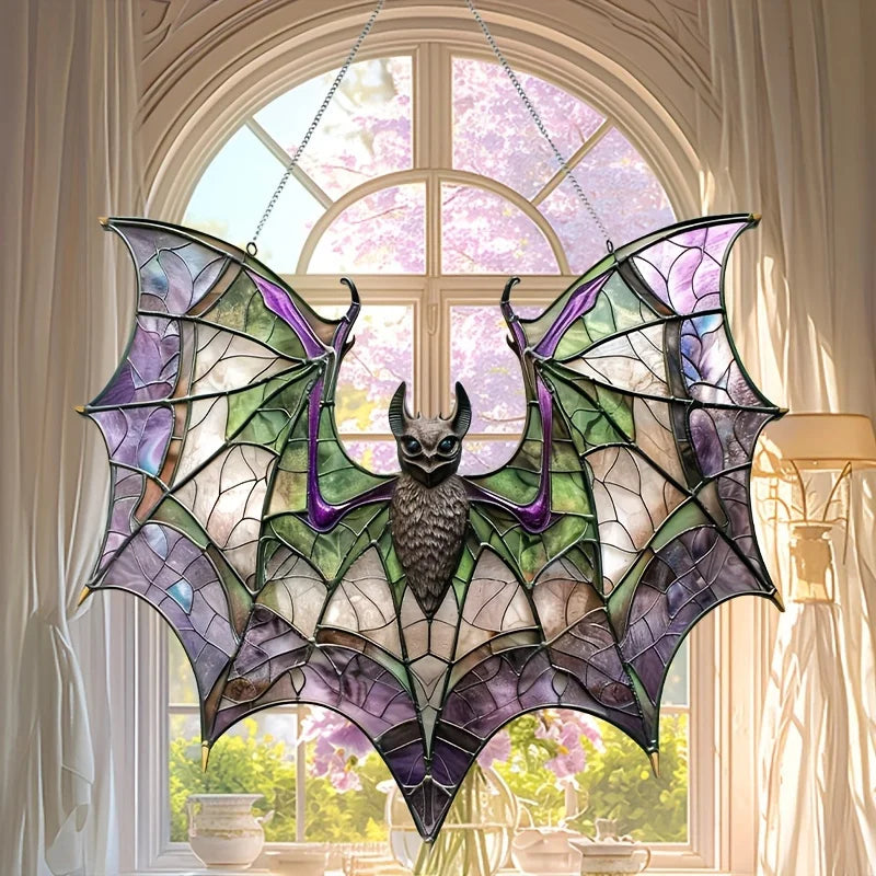 2D Acrylic Bat Suncatcher – Halloween Hanging Wall Ornament Halloween Ornament Richie's