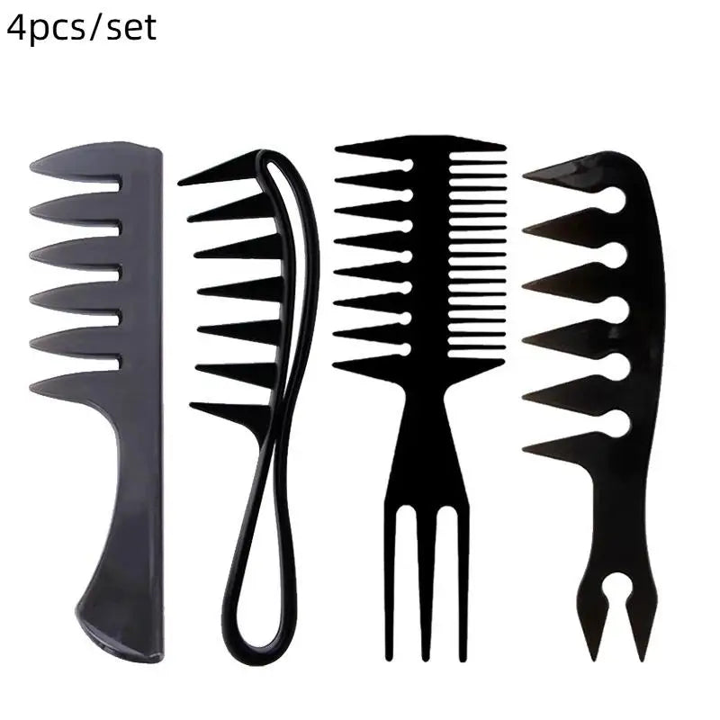 Men's Styling Comb Set – Wide Tooth, Texture & Anti-Static Hair Styling Comb Set Richie's 4PCS