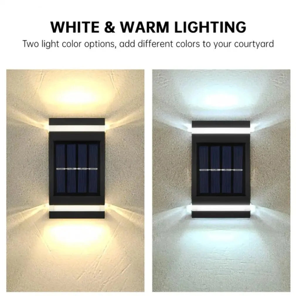 6 LED Solar Wall Light Outdoor IP65 Waterproof Garden Lamp Solar Wall Light Richie's