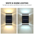 6 LED Solar Wall Light Outdoor IP65 Waterproof Garden Lamp Solar Wall Light Richie's