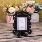 Retro Resin Square Photo Frame – Elegant Wedding Home Decor Decorative Photo Frame Richie's Black