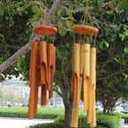 6-Tube Handmade Bamboo Wind Chime – Hand-Carved Garden Decor Bamboo Wind Chime Richie's