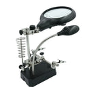 10X Magnifying Soldering Station – 5 LED Lights & 2 Clamps Soldering Magnifier Station Richie's