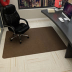 Anti-Slip Office Chair Mat – Polyester Floor Protection 90x140cm Office Chair Mat Richie's Brown 90x140cm