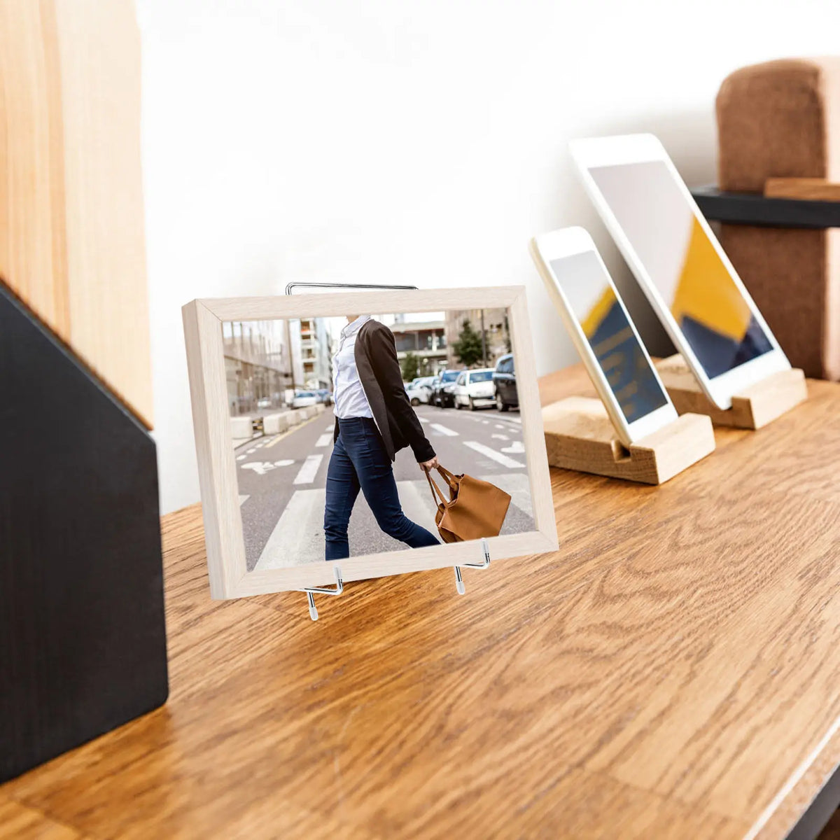 XXL Heavy Duty Iron Metal Display Stand – Silver A-Frame Easel Metal Display Stand Richie's