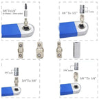Offset Extension Wrench | Tight Reach Square Drive Adapter Set Extension Wrench Richie's