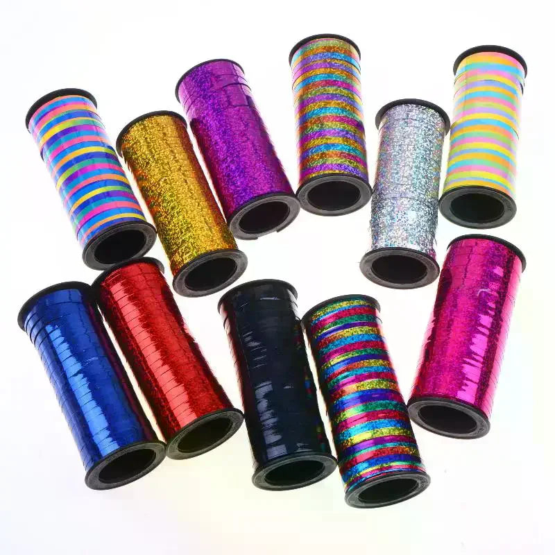 100 Yards Holographic Glitter Curling Ribbon for Gifts & Parties Decorative Craft Ribbon Richie's