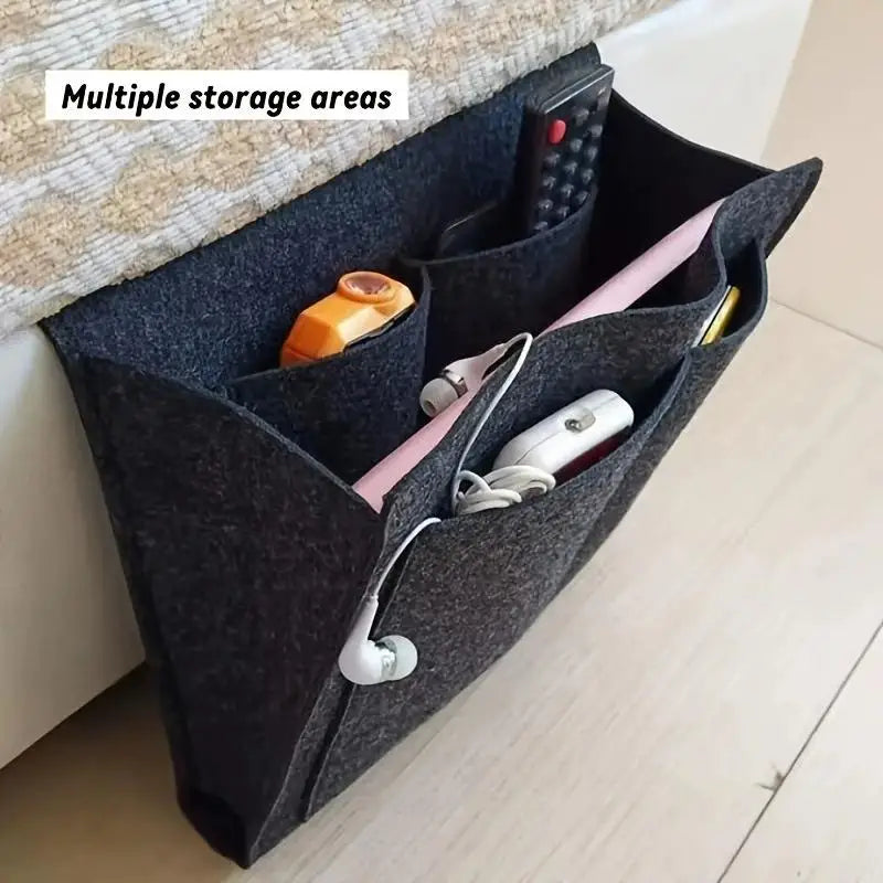 Felt Bedside Hanging Storage Organizer – Bed & Sofa Pouch Hanging Storage Organizer Richie's