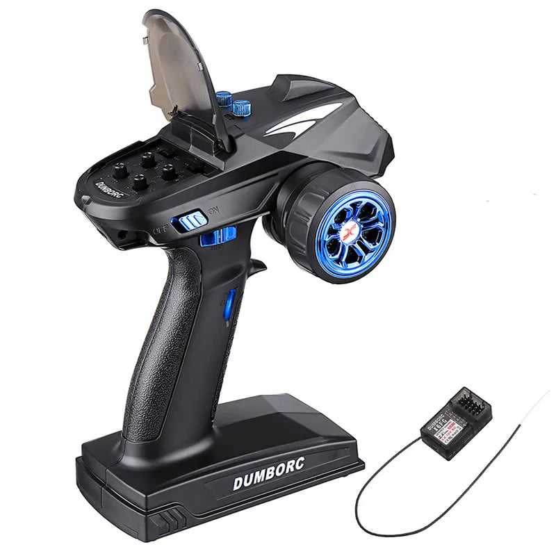 DumboRC X6 2.4GHz 6CH FHSS RC Transmitter & X6FG Receiver RC Radio Transmitter Richie's Blue