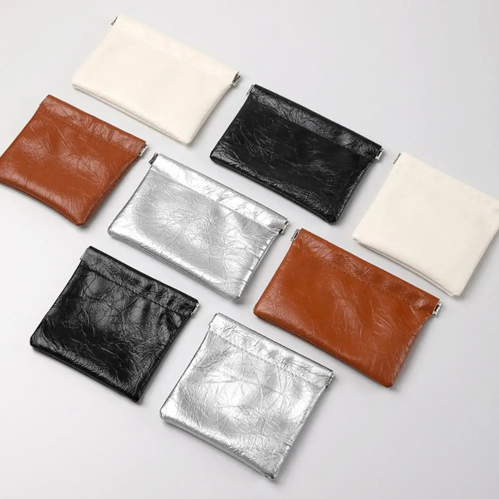 Waterproof PU Leather Coin Purse – Auto-Closure Mini Bag Coin Purse Richie's