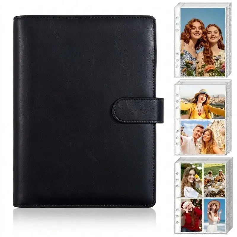 A5 Kpop Photocard Binder Album 30 Pages Loose-Leaf Holder Photocard Binder Album Richie's black