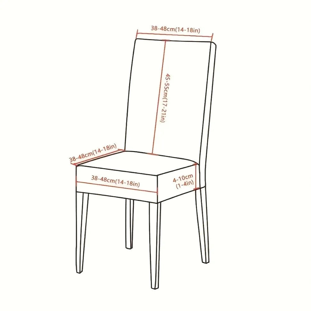 3D Leaf Jacquard Stretch Dining Chair Cover – Elastic Slipcover Chair Slipcover Richie's