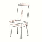 3D Leaf Jacquard Stretch Dining Chair Cover – Elastic Slipcover Chair Slipcover Richie's