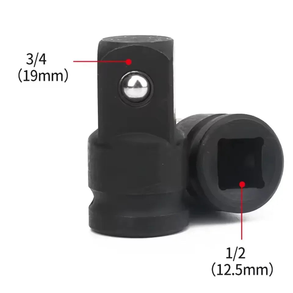 Impact Socket Drive Adapter 1/2 3/8 1/4 Chrome-Vanadium Steel Socket Drive Adapter Richie's 1-2 to 3-4