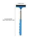 Car Rearview Mirror Wiper Telescopic Squeegee Auto Glass Auto Glass Squeegee Richie's Blue