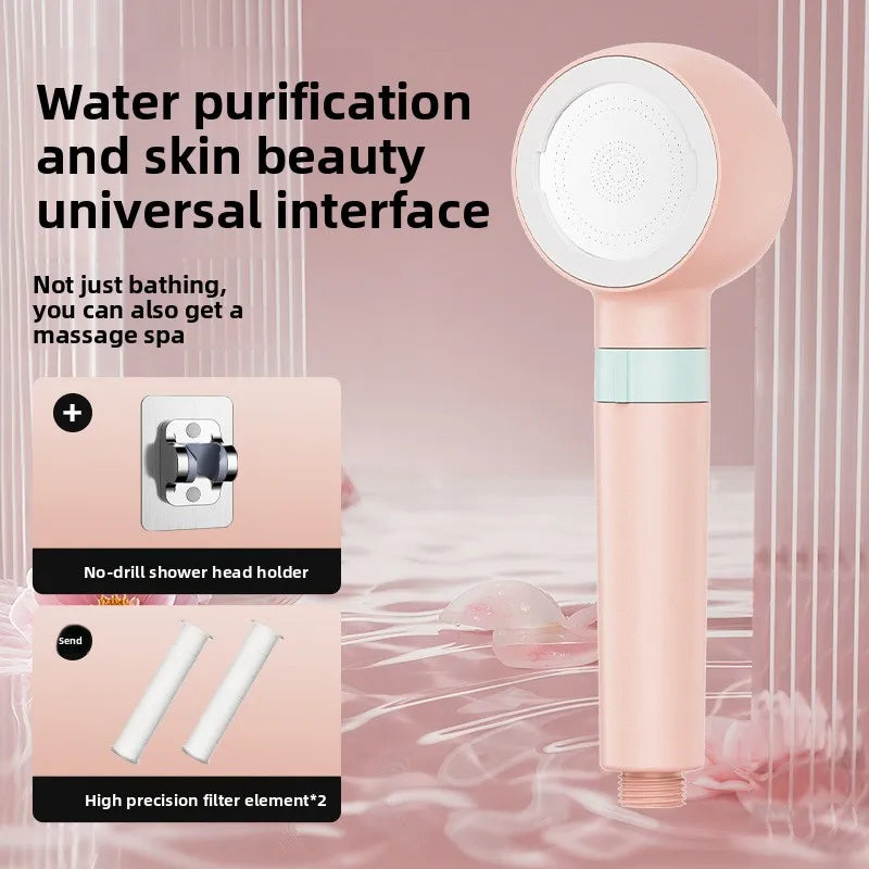 Pressurized Handheld Shower Head with Purification Filter Handheld Shower Head Richie's Powder set 1