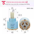 Ceramic Faucet Cartridge Hot & Cold Mixer Valve Core Repair Faucet Cartridge Richie's D 40 mm spool