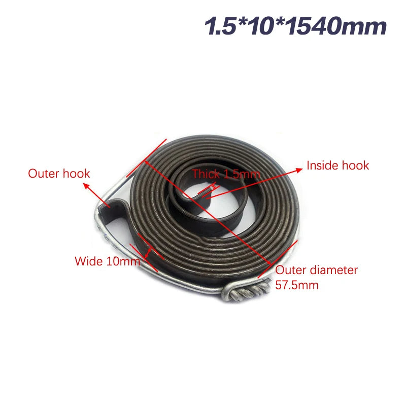 Spiral Coil Torsion Spring 0.7–1.5mm Alloy Steel Scroll Spring Torsion Coil Spring Richie's A6