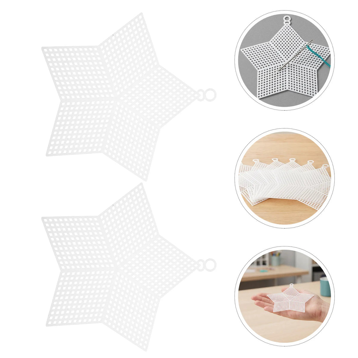 15Pcs Star Plastic Canvas Mesh Sheets for Crochet & Embroidery Embroidery Canvas Sheets Richie's Default Title