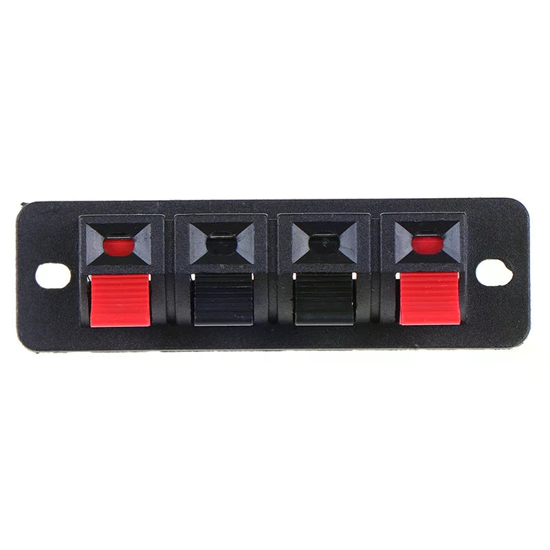 2PCS 4-Position Spring Terminal Connector for Audio Speakers Speaker Terminal Connector Richie's