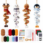 DIY Crochet Spiral Ornament Kit – Holiday Yarn Craft Set Crochet Craft Kit Richie's