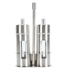 304 Stainless Steel Oil Dispenser Bottle Set with Stand 80ml Oil Vinegar Cruet Set Richie's 2pcs