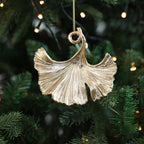 Gold Angel & Snowflake Christmas Tree Hanging Ornaments Christmas Ornaments Richie's ginkgo leaf
