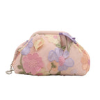 Women's Sequin Evening Clutch Bag – Floral Wristlet Purse Evening Clutch Bag Richie's Pink