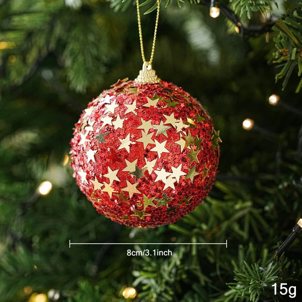 Pearl Foam Christmas Ball Ornament | Ribbed Wave Tree Decor Christmas Tree Ornament Richie's B